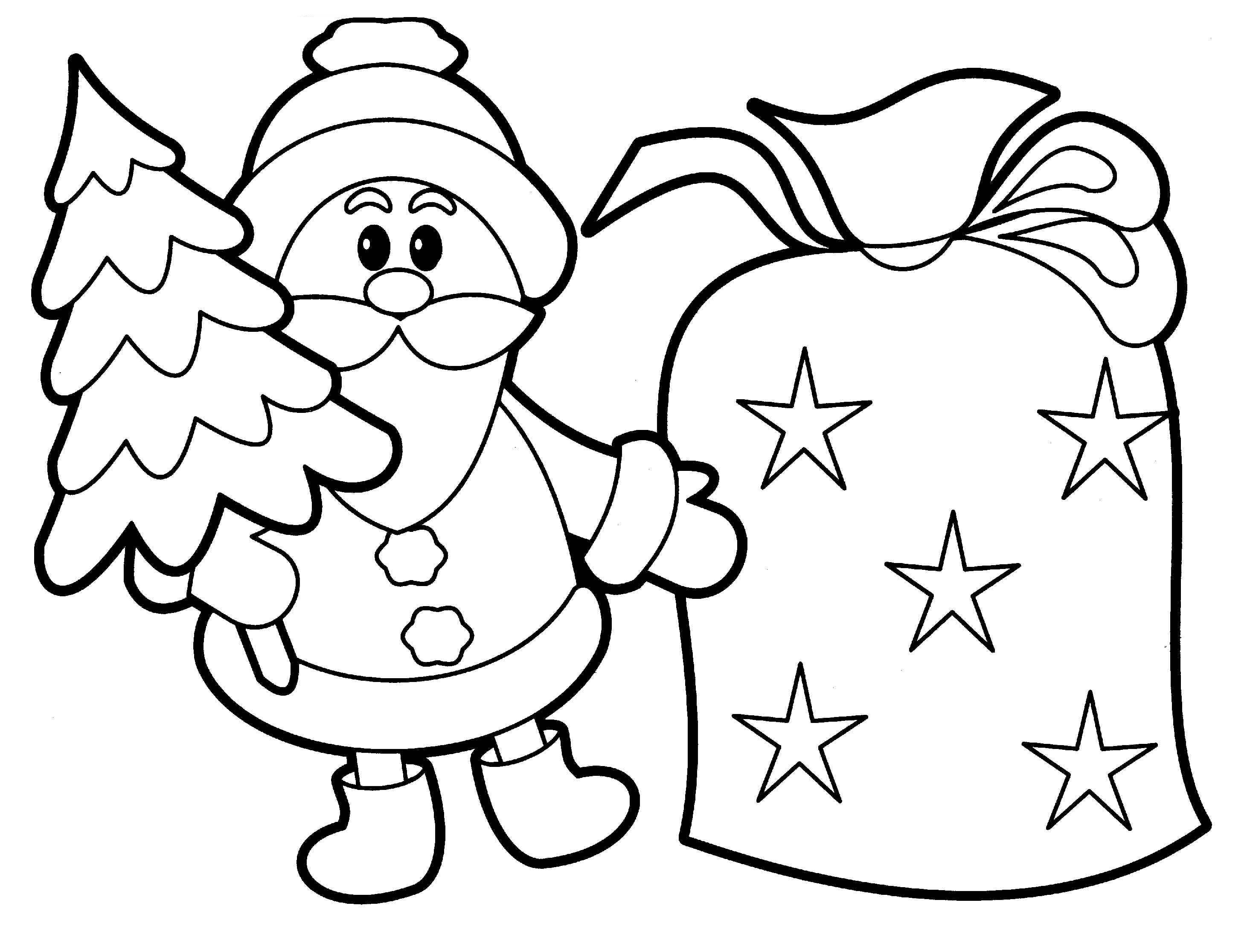 Easy Preschool Coloring Pages