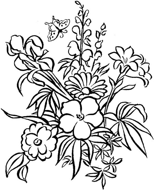 Coloring Pages For Adults Flowers