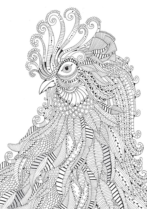 Difficult Coloring Pages Animals