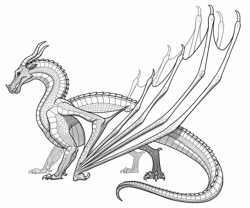 Dragon Coloring Pages Advanced