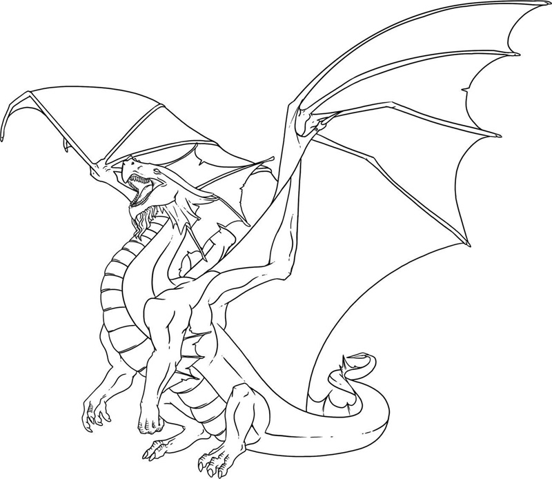 Dragon Coloring Pages To Print