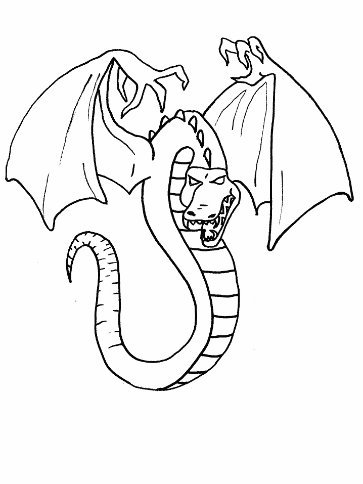 Evil Dragon Coloring Pages