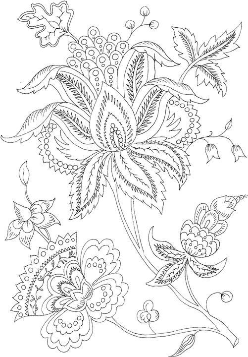 Flowers Art Coloring Pages For Adults