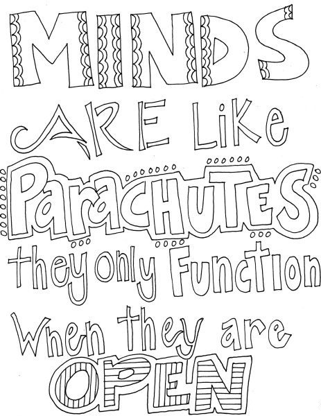 free printable inspirational quotes coloring pages