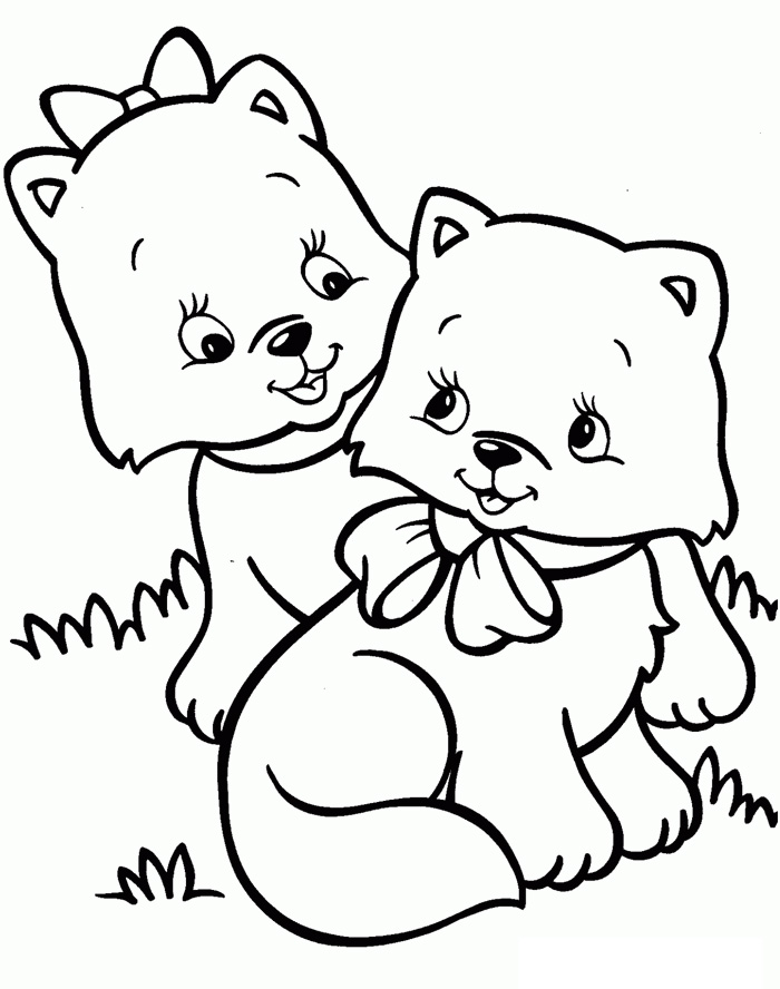 Kitten Coloring Pages For Adults