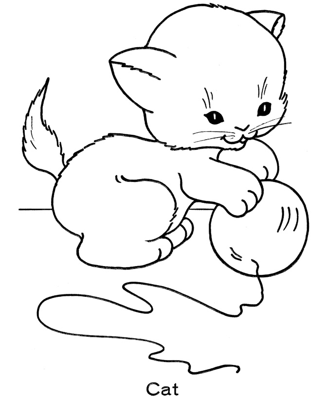 Kitten Coloring Pages