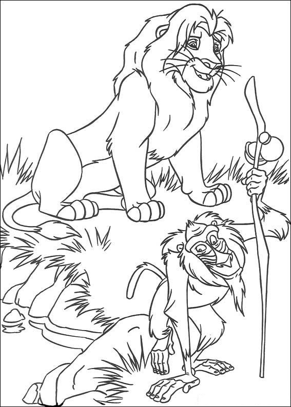 Lion King Coloring Pages Rafiki
