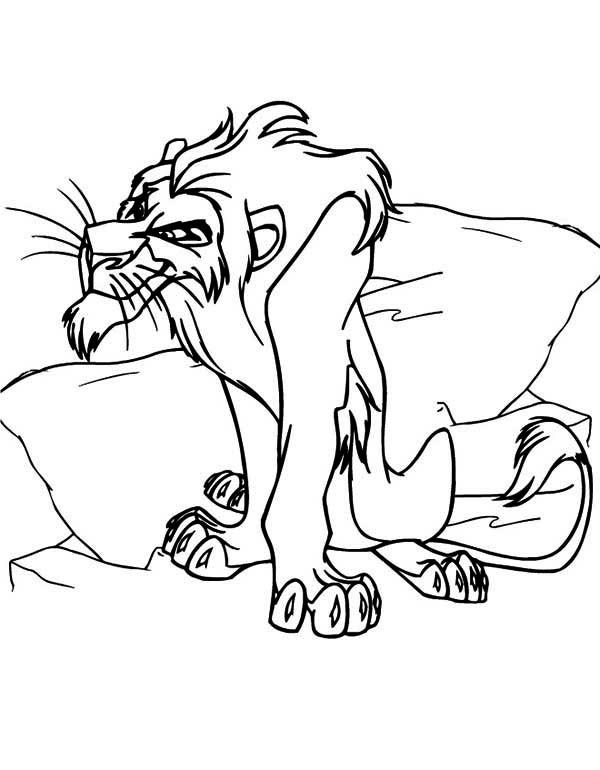 Lion King Coloring Pages Scar