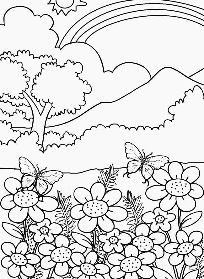 Nature Coloring Pages For Adults 3
