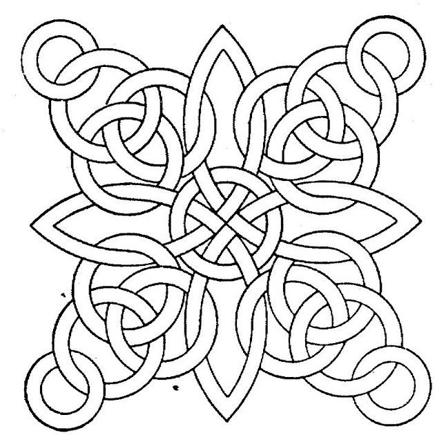 Printable Geometric Coloring Pages For Adults