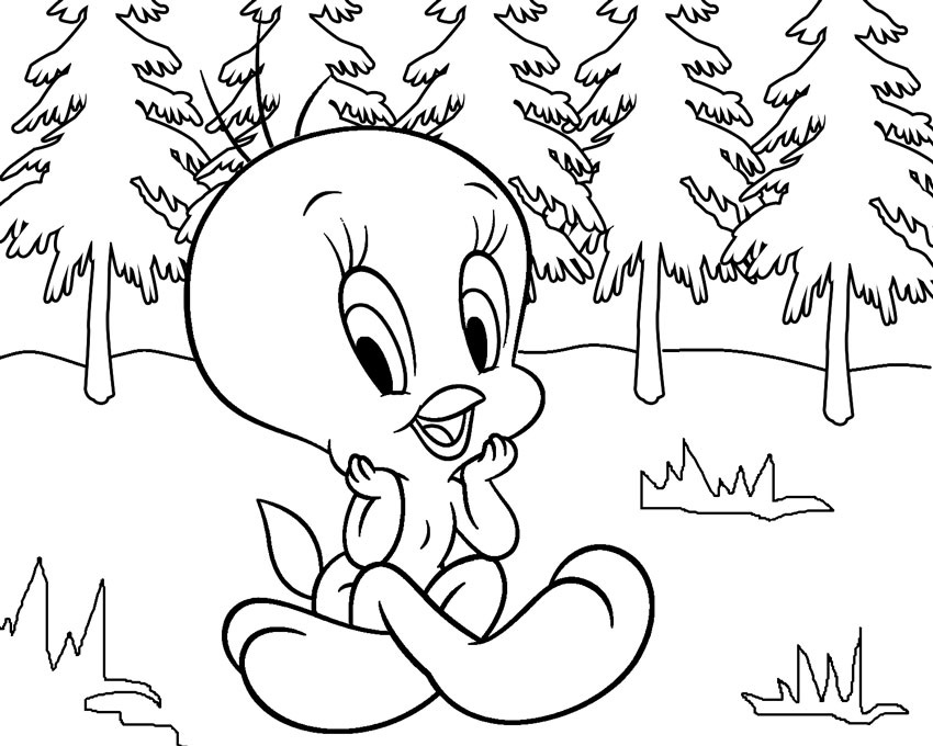Tweety Bird Coloring Pages To Print