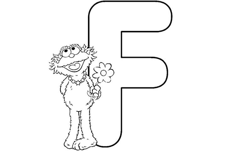 Free Alphabet Coloring Pages Elmo