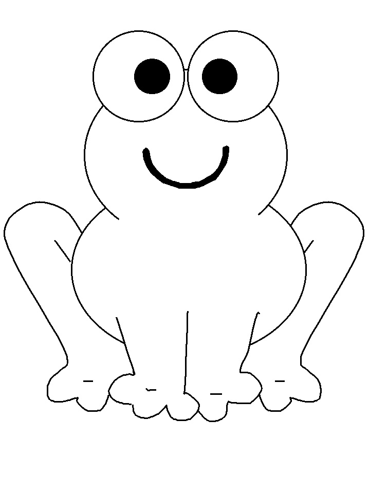 Frog Coloring Pages For Preschoolers