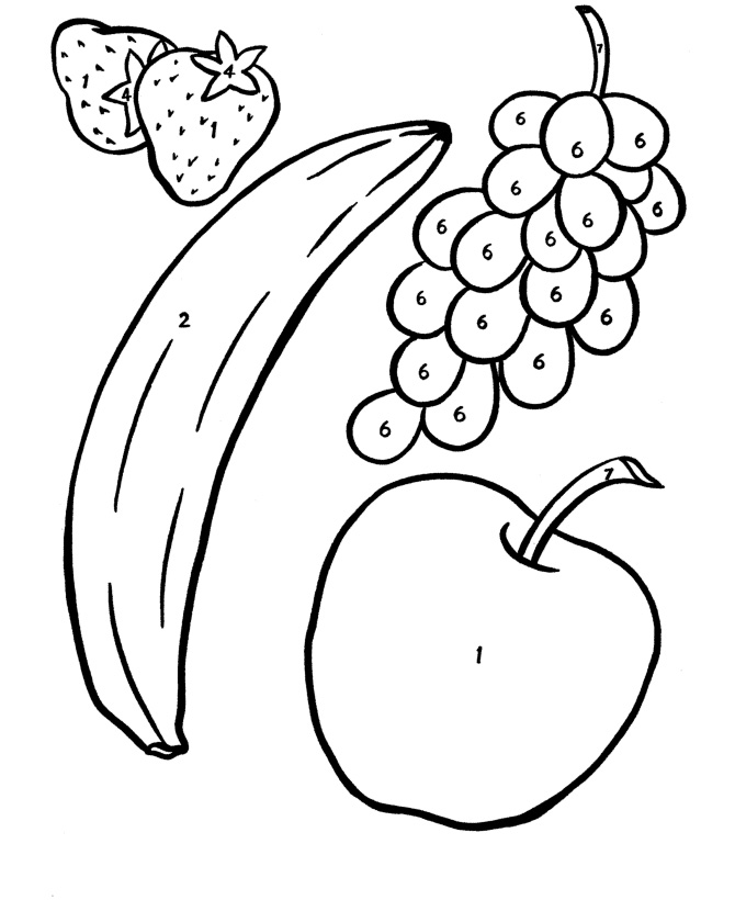 Fruits Coloring Pages For Kids