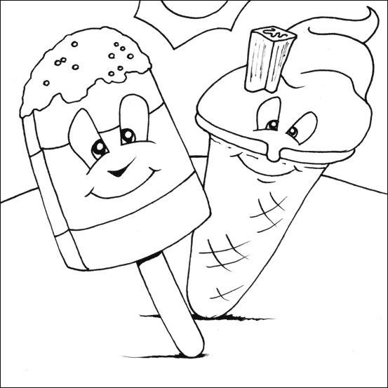 ice cream stand coloring pages - photo #23
