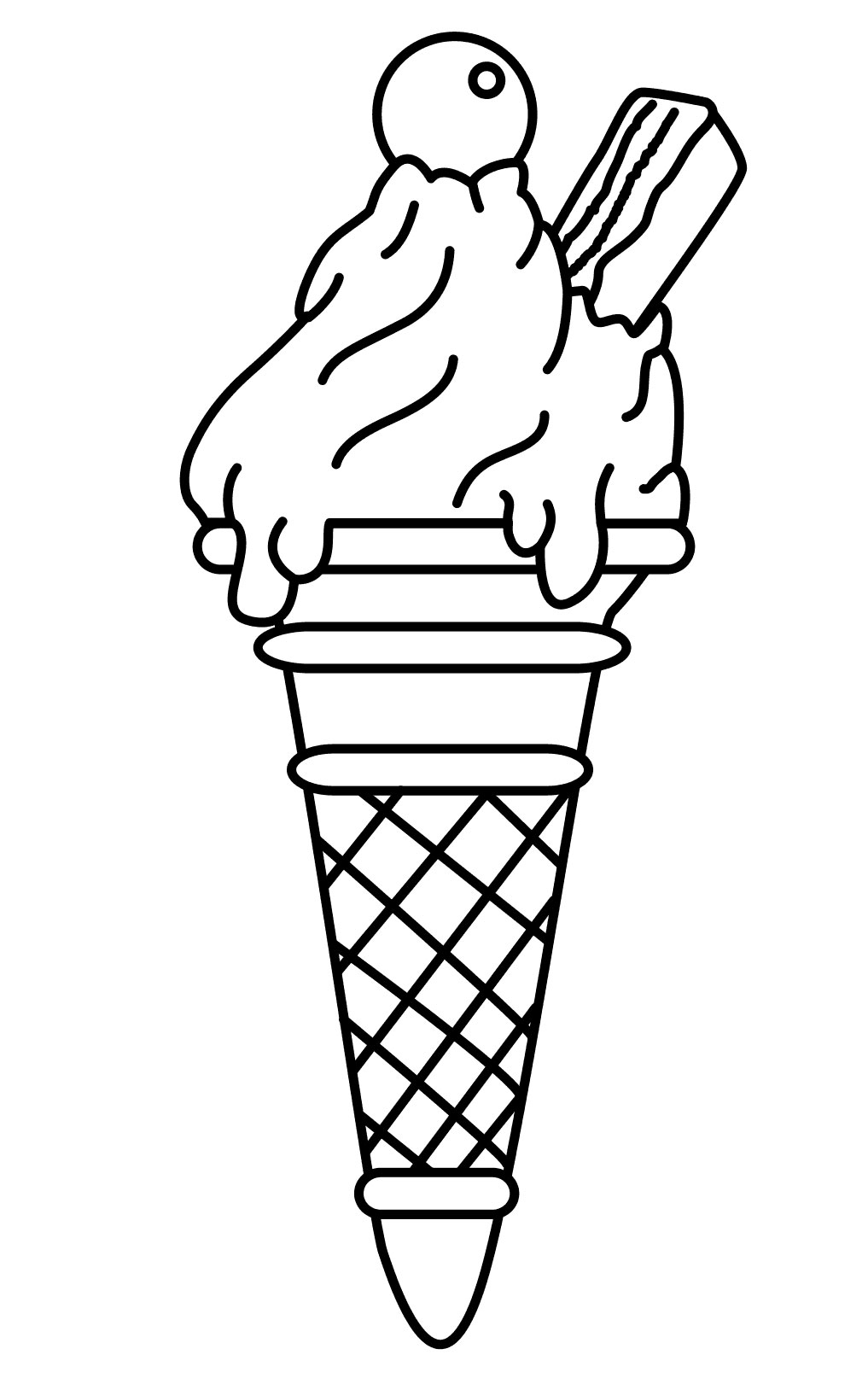 Ice Cream Coloring Pages Free Download