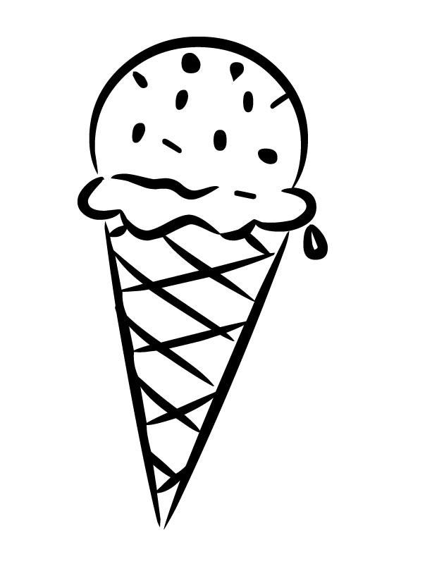 Ice Cream Coloring Pages for Free Download