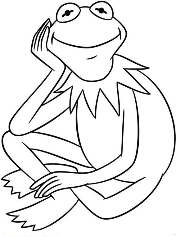 Kermit The Frog Coloring Pages