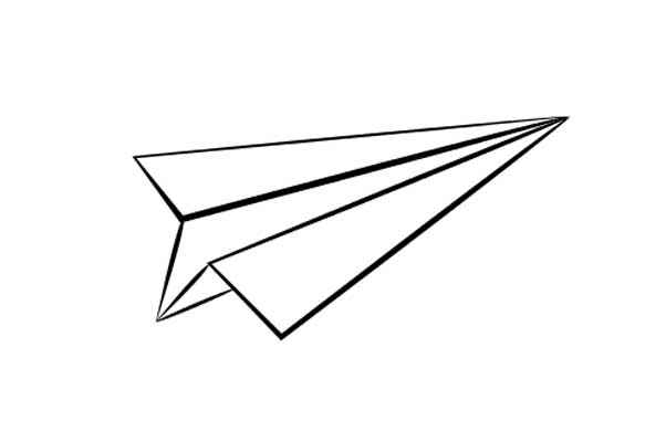 Paper Airplane Coloring Page