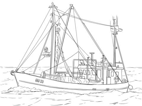 Rescue Boat Coloring Pages