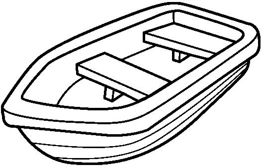 Row Boat Coloring Pages