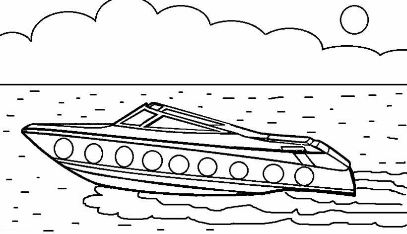 21 Printable Boat Coloring Pages Free Download Speed Army Ship
