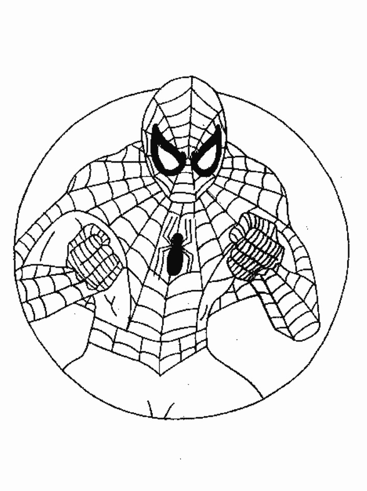 Spiderman Coloring Pages For Preschoolers