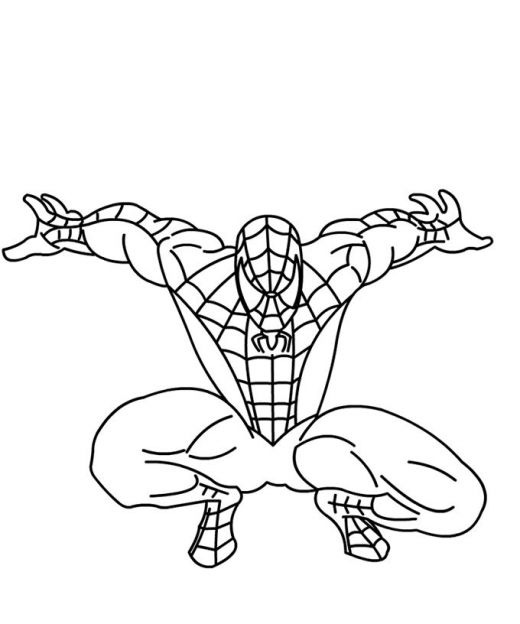 Spiderman Coloring Pages For Toddlers