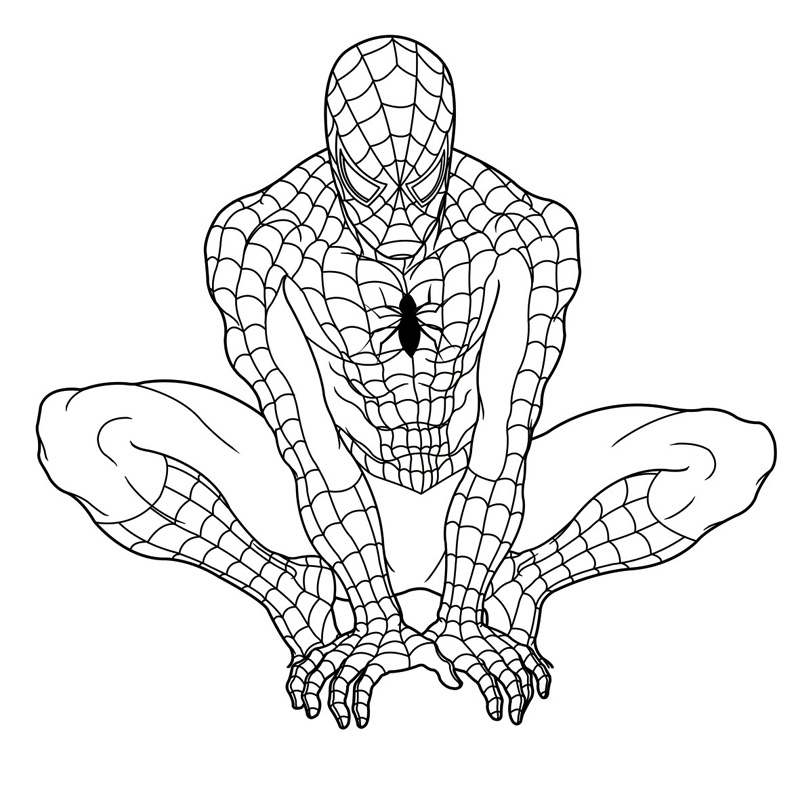 ultimate spiderman iron fist coloring pages - photo #40