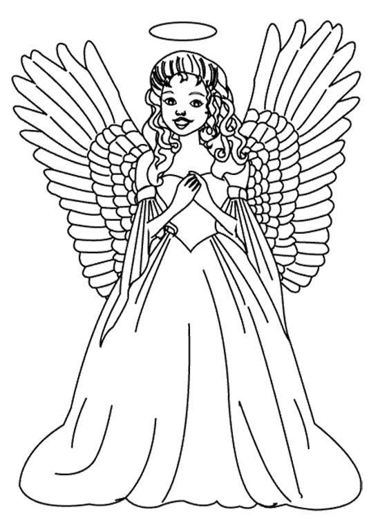 Angel Coloring Pages For Adults