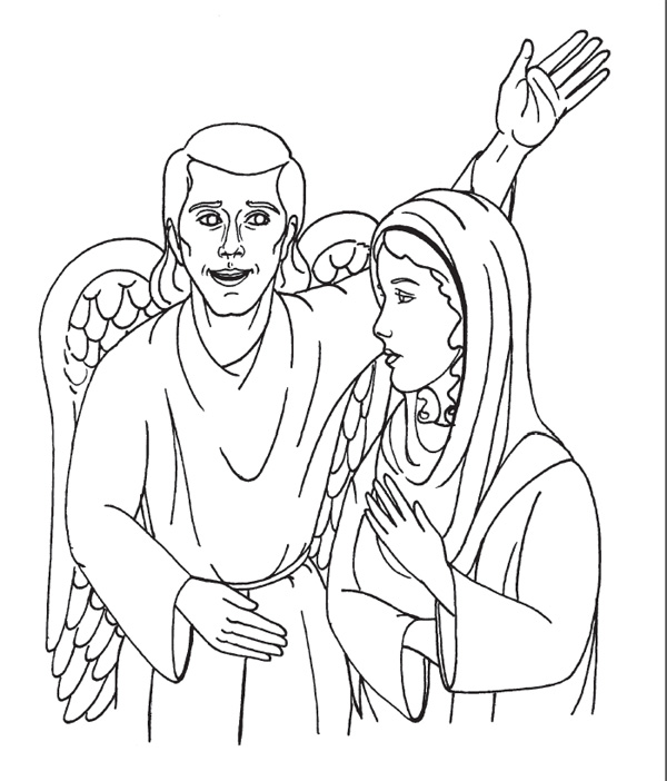 Angel Gabriel Coloring Pages