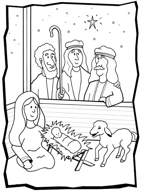 Baby Jesus And Shepherds Coloring Pages