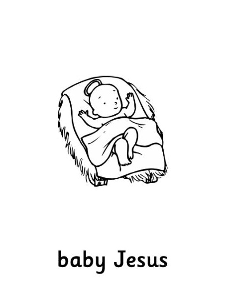 Baby Jesus Coloring Pages Download