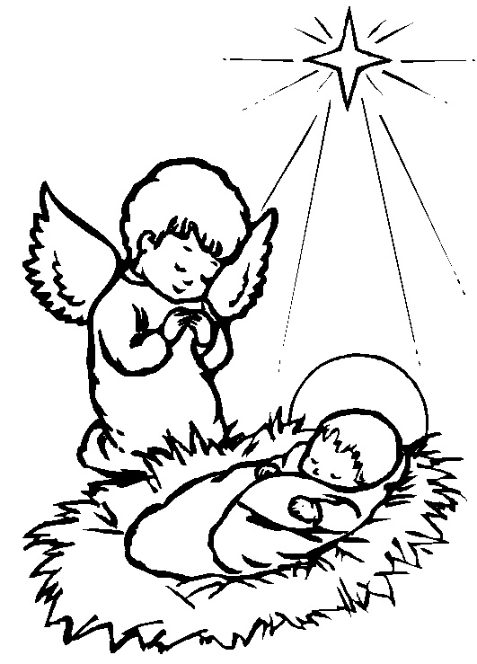 Baby Jesus Coloring Pages Printable