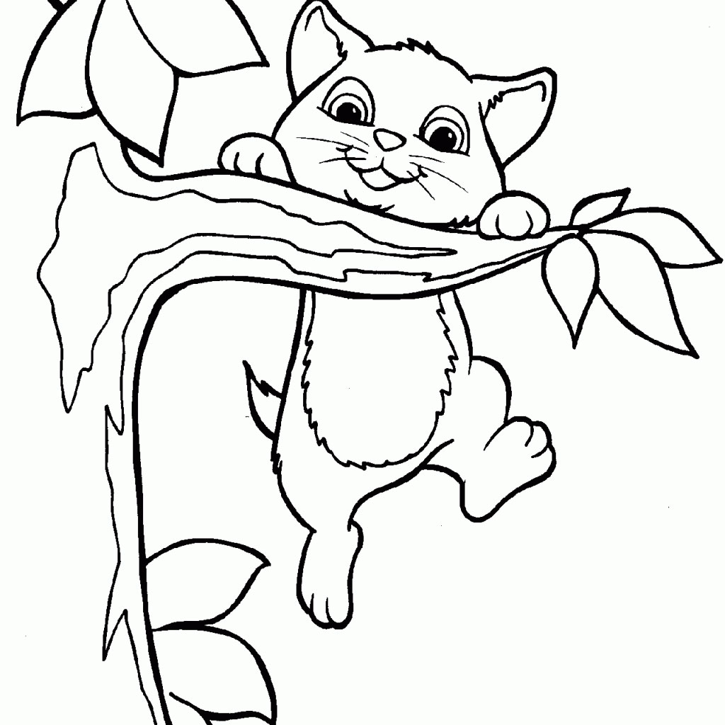 images of cat coloring pages - photo #8