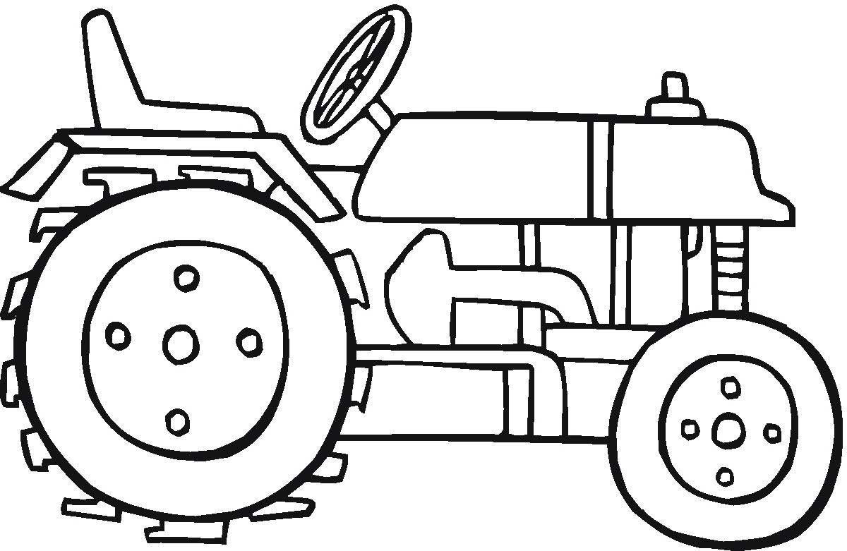 Farm Tractor Coloring Pages To Print