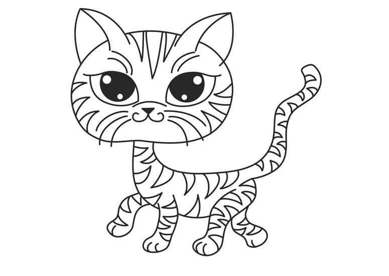Free Cat Coloring To Print