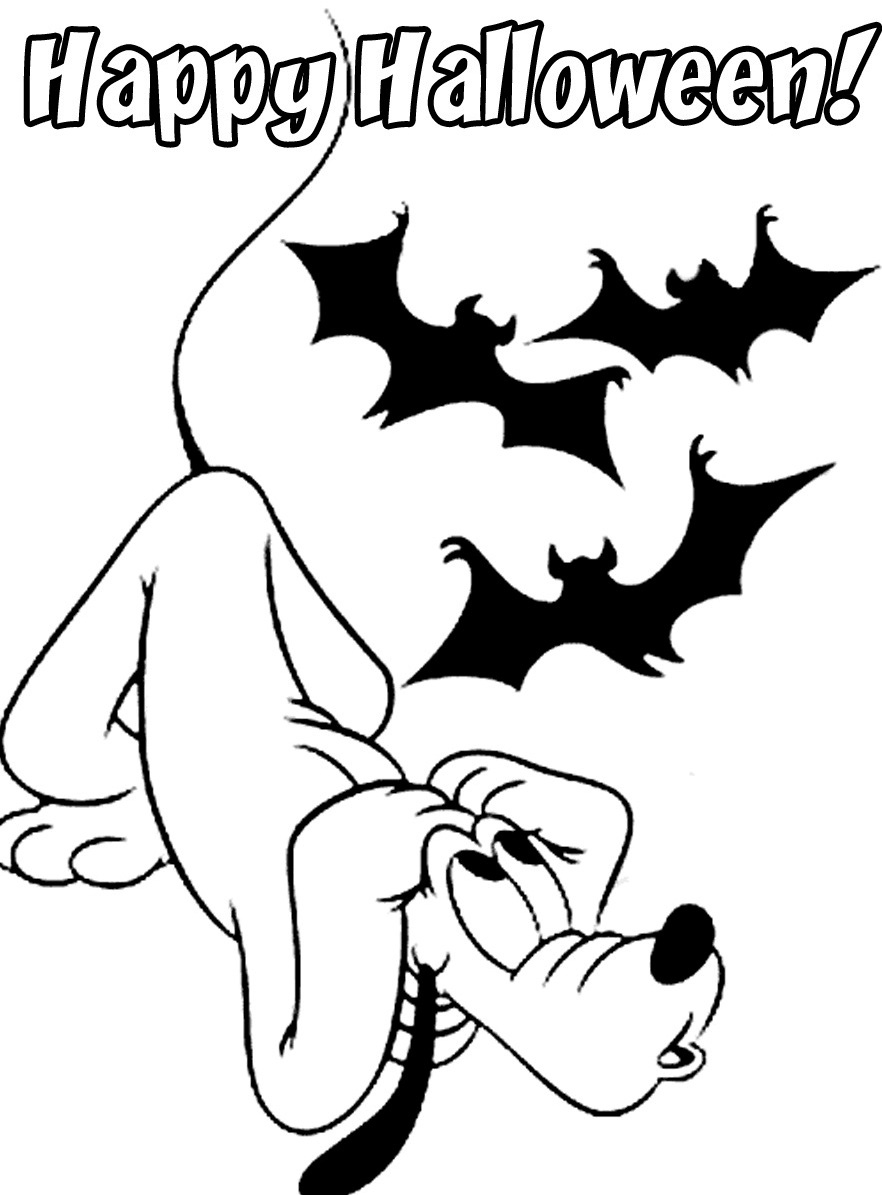 Goofy Halloween Coloring Pages