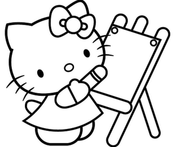Hello Kitty Coloring Pages To Print