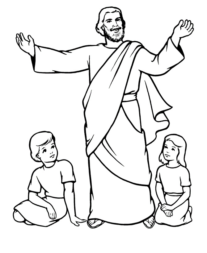 Jesus Coloring Pages Printable Free