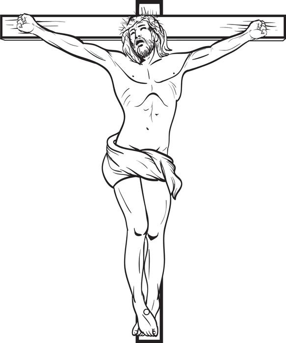 Jesus Crucified Coloring Pages