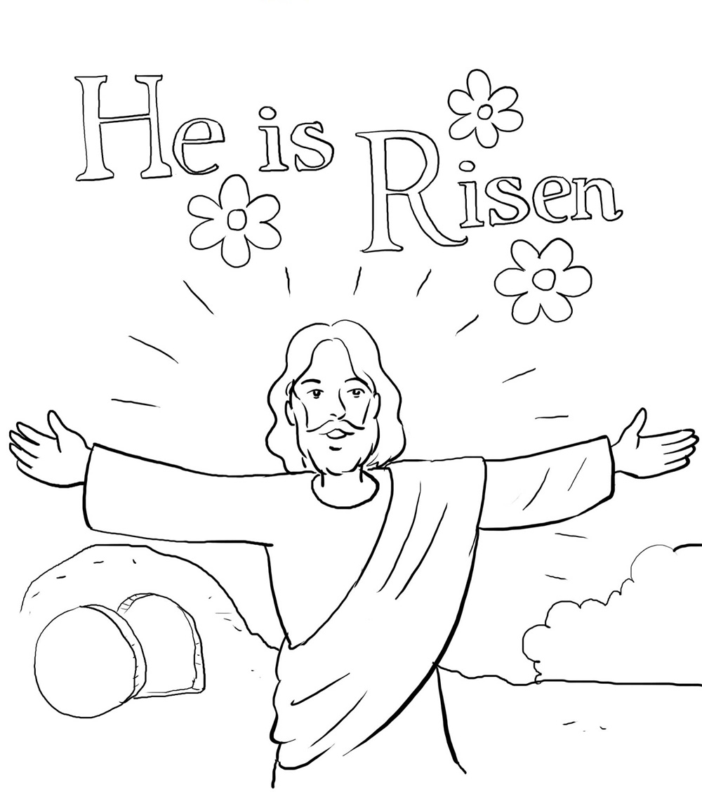 Jesus Easter Coloring Pages