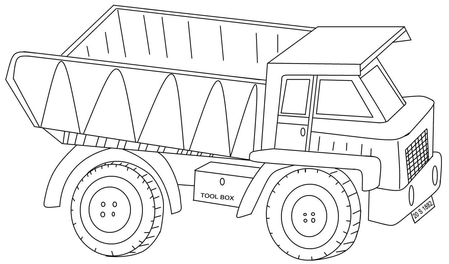 40 Free Printable Truck Coloring Pages Download