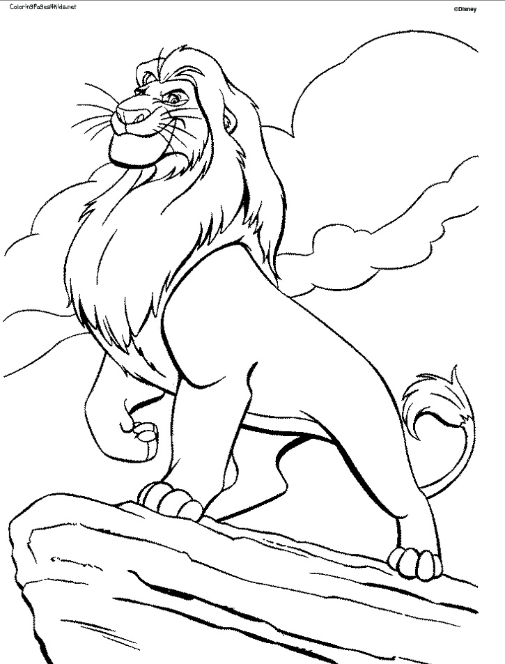 Lion Coloring Pages Free