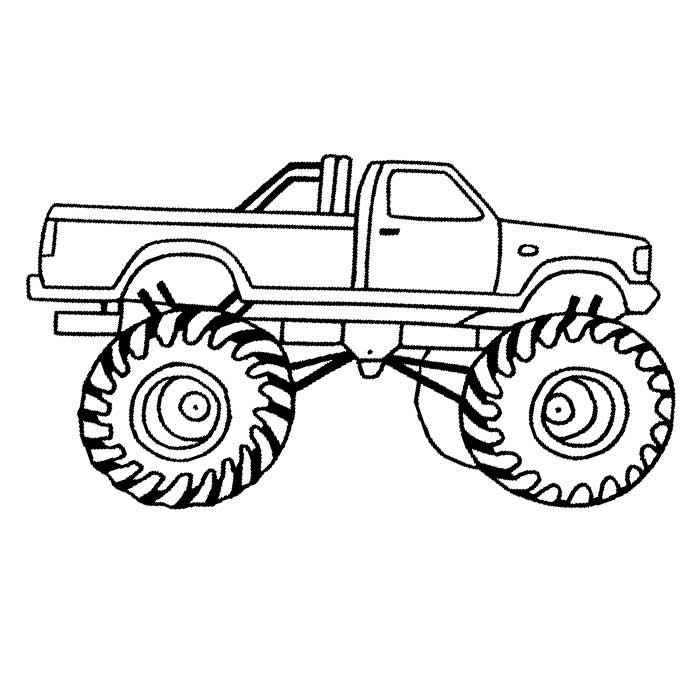 madusa monster truck coloring pages - photo #18