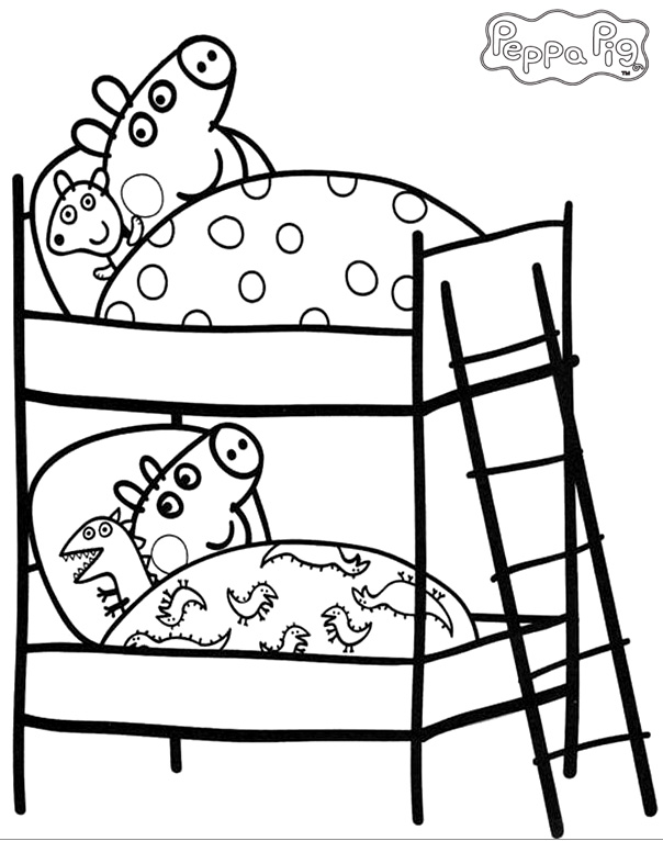 Peppa Pig Coloring Pages Free