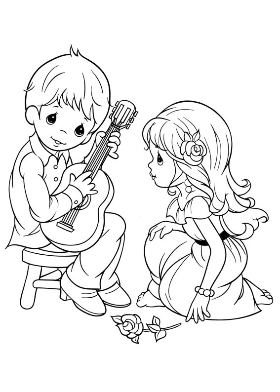 Precious Moments Coloring Pages Free