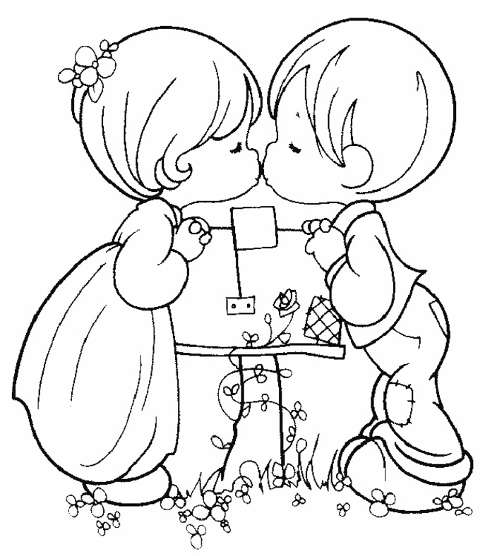 Precious Moments Couples Coloring Pages