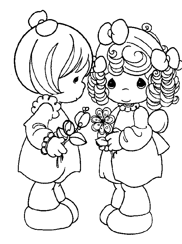 Precious Moments Girl Coloring Pages