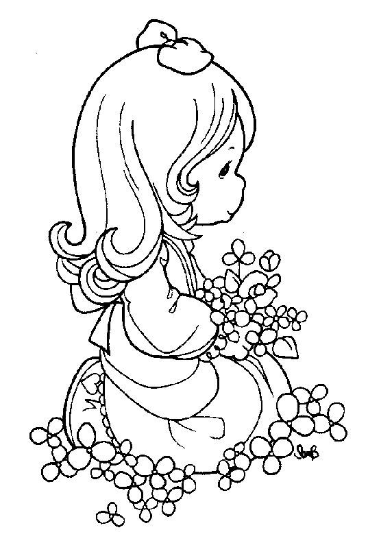 Precious Moments Praying Coloring Pages